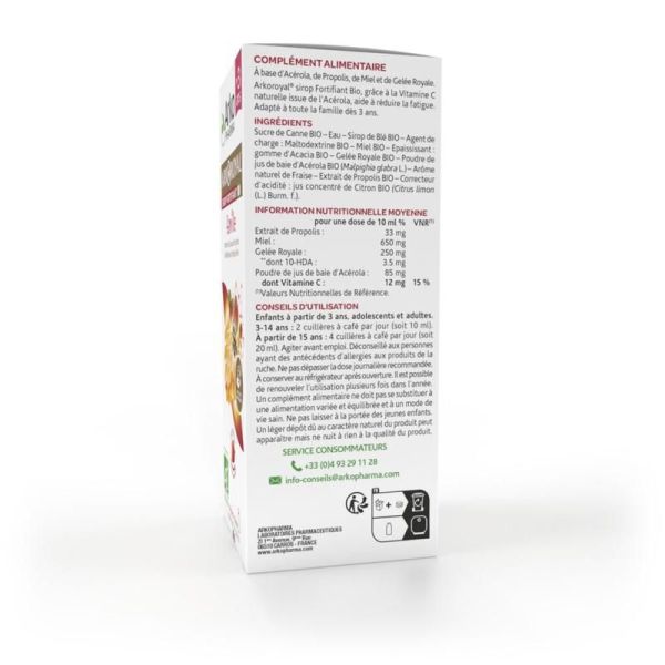 Arkoroyal® Sirop Fortifiant BIO