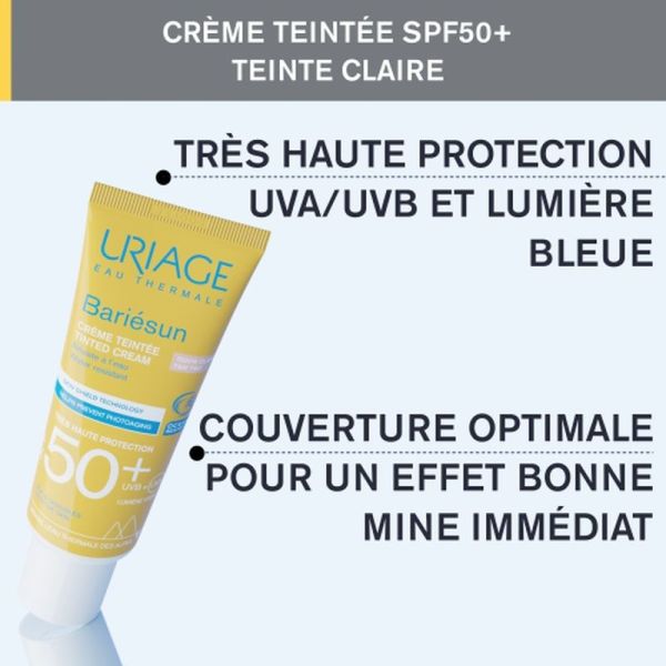 Crèmes - Crème Teintée SPF50+ Teinte Claire - 50 mL
