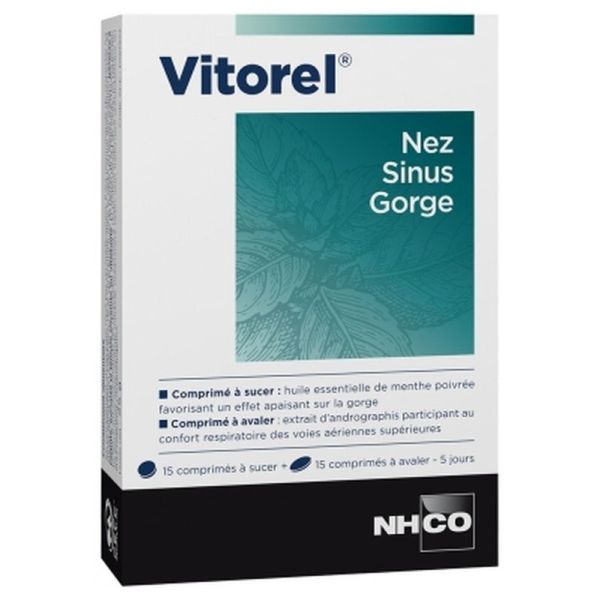 Vitorel nez sinus gorge - 30 comprimés