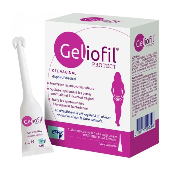 Effik Geliofil Protect Gel Vaginal - 7 Tubes de 5 ml