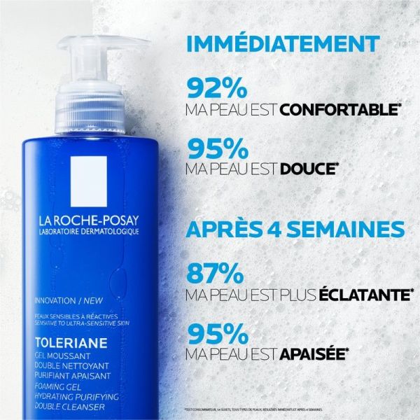 Toleriane Gel Moussant Nettoyant Purifiant Apaisant - 400ml