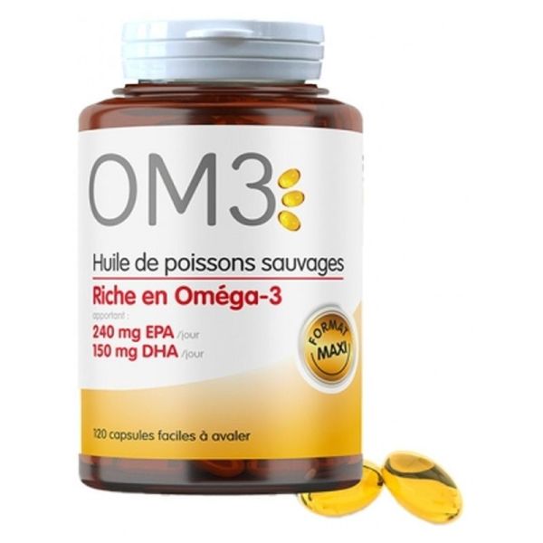 Huile de Poisson Om3 - 120 Capsules