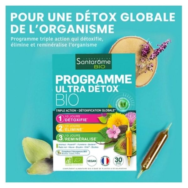 Programme Ultra Detox Bio - 30 ampoules