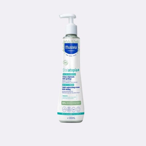Peau à tendance atopique Stelatopia + Crème relipidante anti-grattage certifiée BIO - 150ml