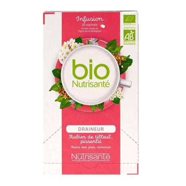 INFUSIONS BIO Draineur - 20 sachets