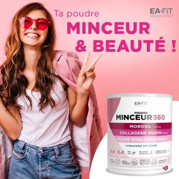 Poudre Morosil, Vinaigre de Cidre, Collagène & Acide Hyaluronique Minceur 360 - 275g