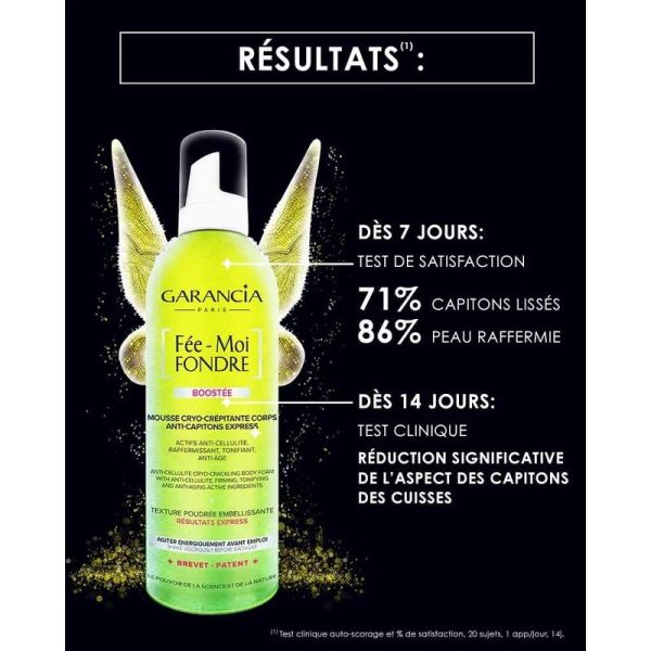[ Fée-Moi FONDRE ] BOOSTÉE Mousse cryo-crépitante corps anti-capiton express - 400 ml
