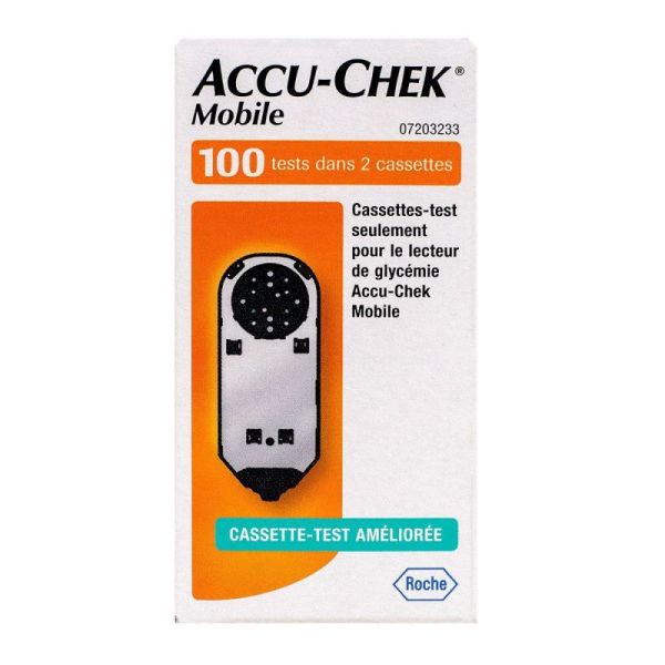 Accu-chek Mobile Cassettes 100 tests - 2 cassettes