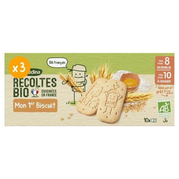 Goûters et desserts Mon 1er Biscuit bio - Lot x3