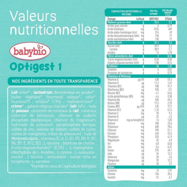 Babybio Optigest 1 - 800 g