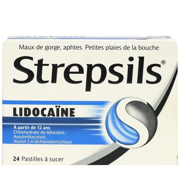 STREPSILS LIDOCAINE, pastille - 24 pastilles