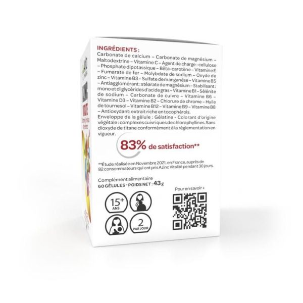 Azinc® Vitalité Gélules - 60 gélules