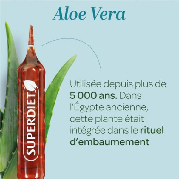 Gel d'Aloe Vera Bio - 20 ampoules