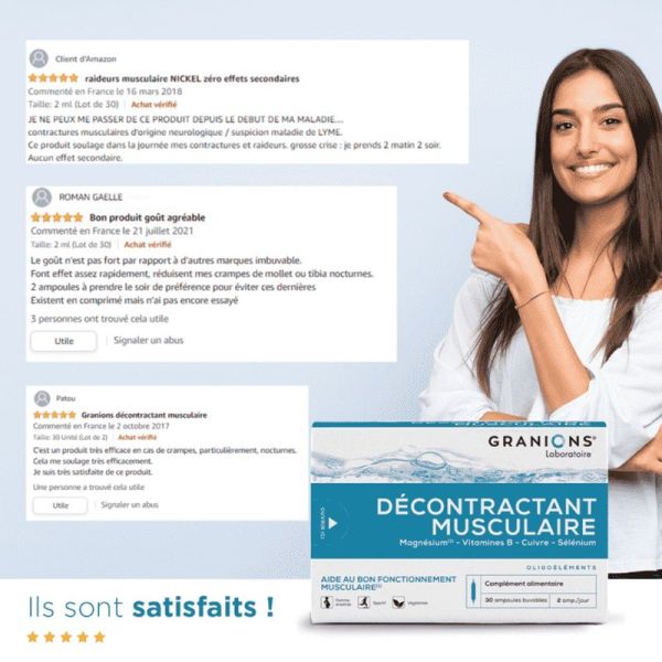 Décontractant Musculaire - 30 ampoules