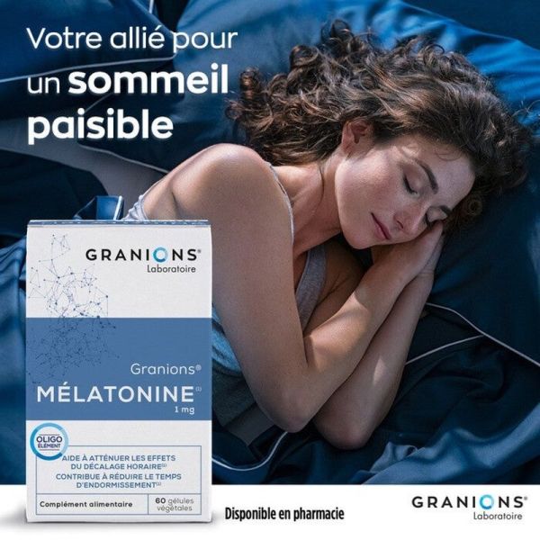 Mélatonine 1 mg - 60 gélules