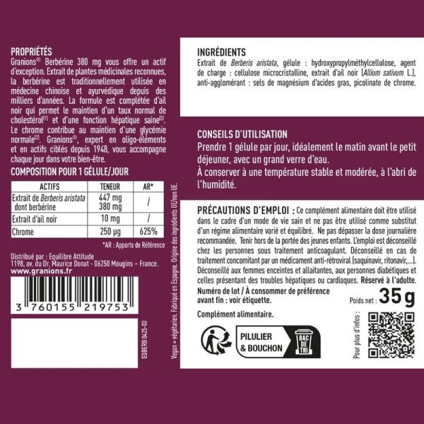 Berbérine 380mg