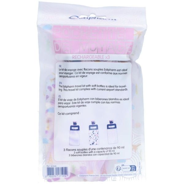 Pochette de voyage rechargeable - 90ml