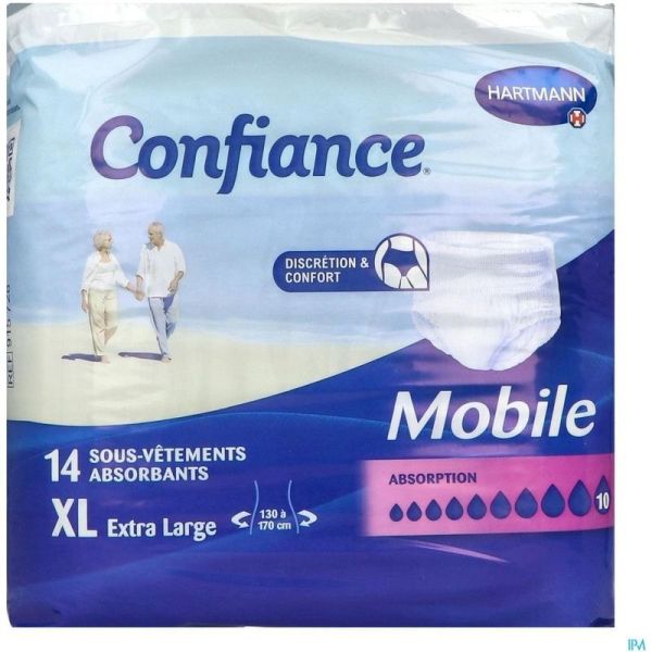 Confiance Mobile Slip Absorbant - XL - 14 unités