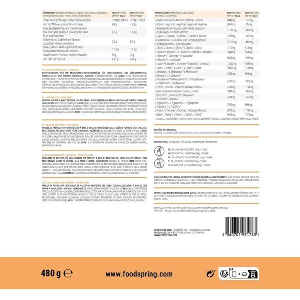 Clear Poudre Whey Thé Glacé Pêche-Hibiscus - 480g
