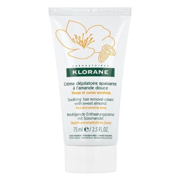 Crème dépilatoire apaisante visage et zones sensibles - 75ml