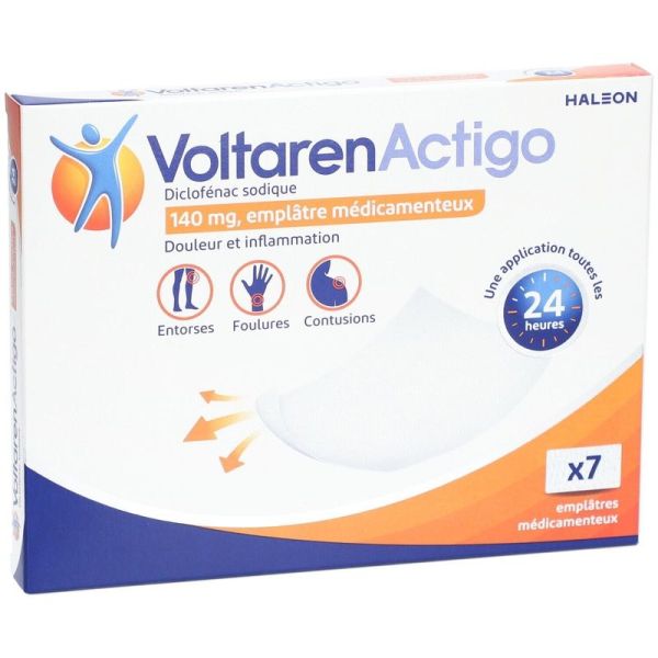 Emplâtre médicamenteux Voltarenactigo - 7 patchs