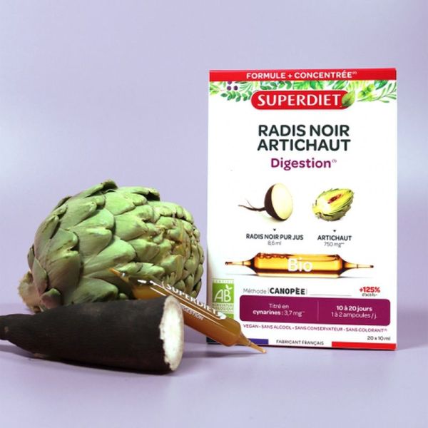 Radis noir Artichaut Bio - 20 ampoules