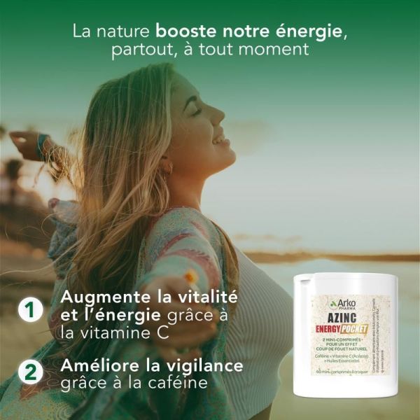 Azinc Energy Pocket - 60 comprimés