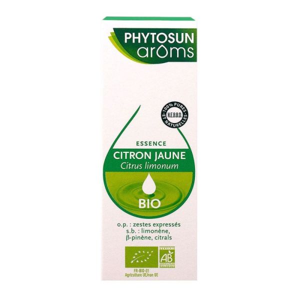 Phytosun Arôms Citron Jaune (Citrus limonum) Bio - 10ml