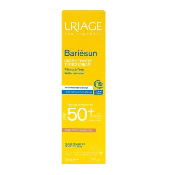 Uriage Bariésun Crème Teintée Très Haute Protection SPF50+ Teinte : Teinte Dorée - 50 ml