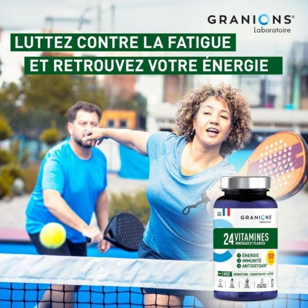 24 Vitamines Minéraux et Plantes - 90 comprimés