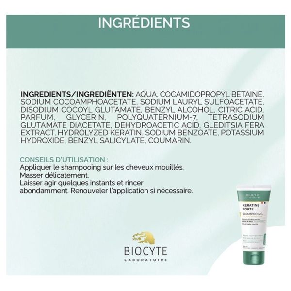 Keratine Forte Shampoing - 200 ml