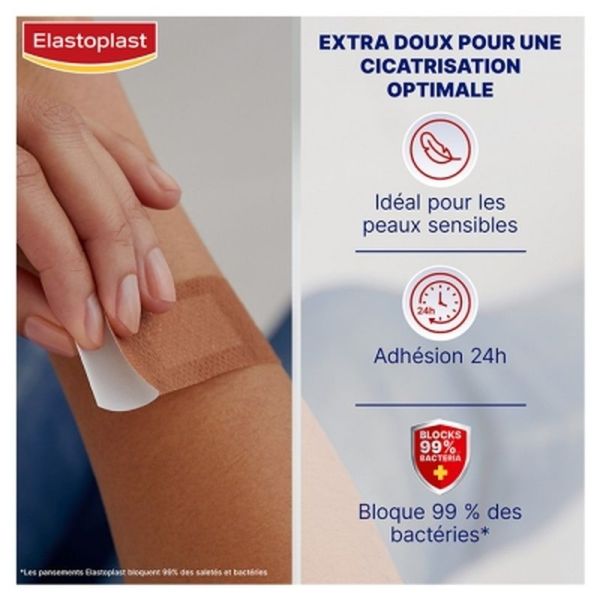 Pansements Sensibles Peaux Métissées - 20 unités