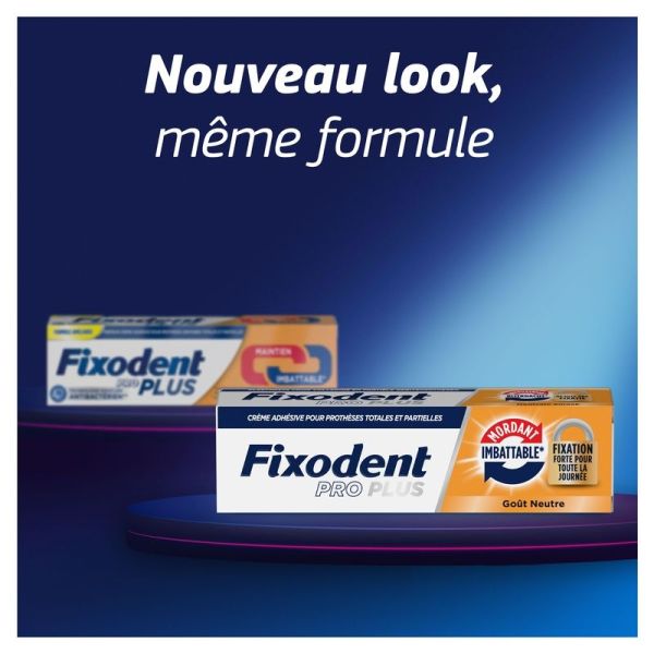 Pro Plus Crème Adhésive Fixation Forte Goût Neutre - 40 g