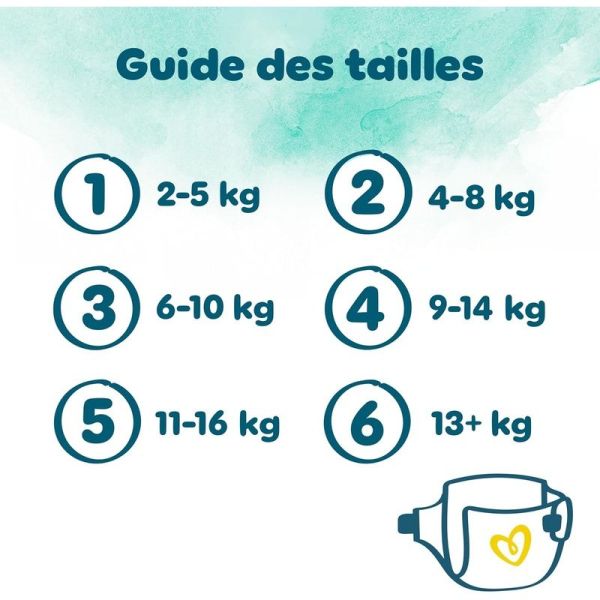 Couches Harmony - Taille 3, 26 unités