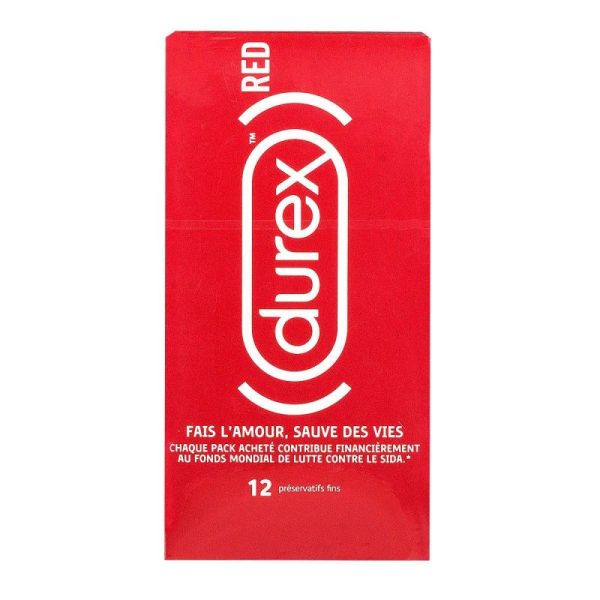 Durex Red - 12 Préservatifs Fins