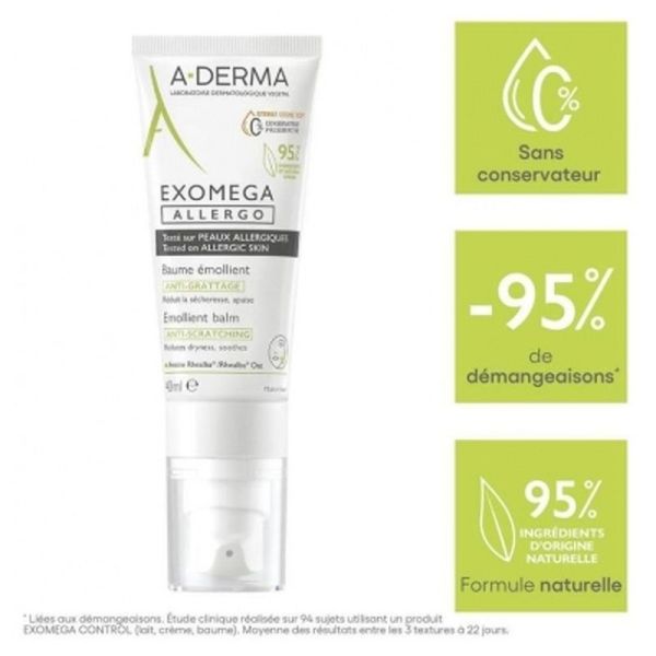 Exomega Allergo Baume émollient anti-grattage - 40ml