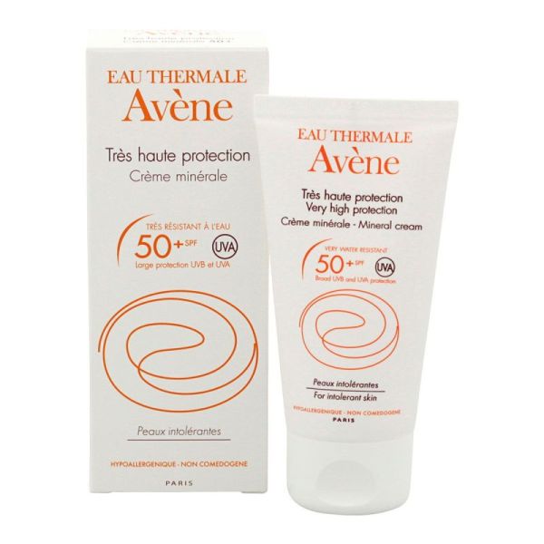 Crème Minérale Solaire Très Haute Protection SPF 50+, 50ml