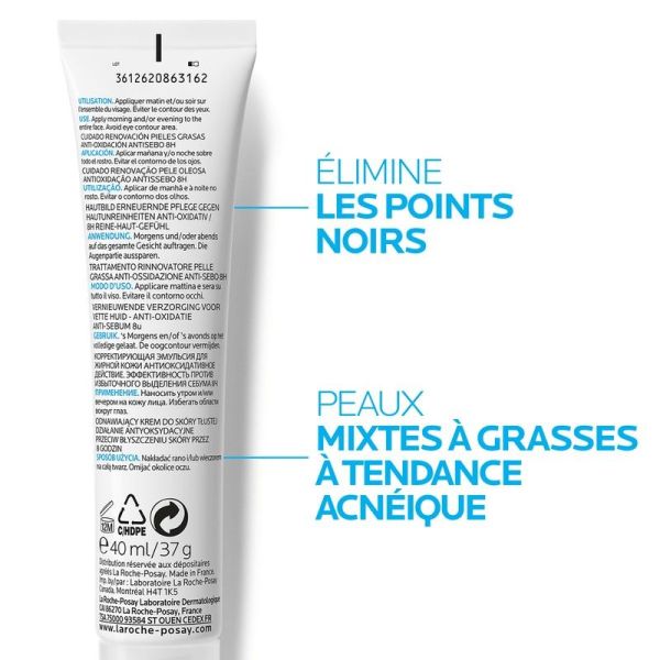 Effaclar K+ - Soin Visage Anti Points Noirs - 40 ml