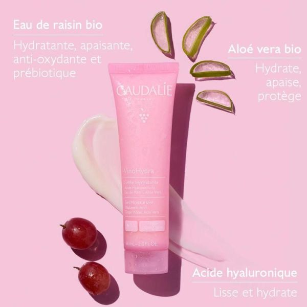 VinoHydra Gelée Hydratante à l'Acide Hyaluronique & Aloe Vera
