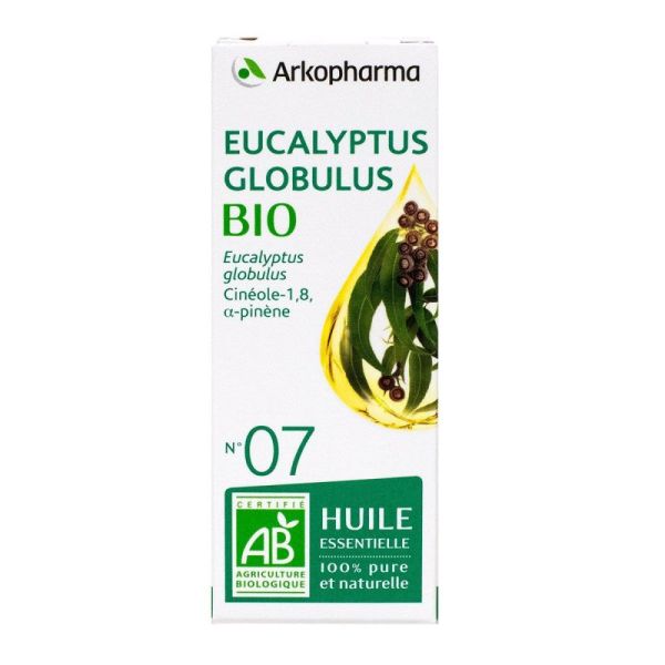 Arkopharma Huile Essentielle Eucalyptus Globulus (Eucalyptus globulus) Bio n°07 - 10 ml