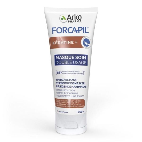 Forcapil Kératine Masque soin double usage