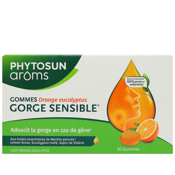 Respiration - Gommes Gorge Sensible - Orange eucalyptus