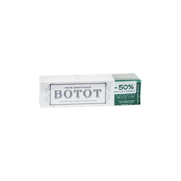 Dentifrice Goût Authentique Rafraîchissant Menthe Pin Eucalyptus - 2 x 75 ml