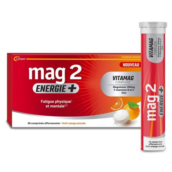 Mag 2 Energie+ - 30 comprimés effervescents