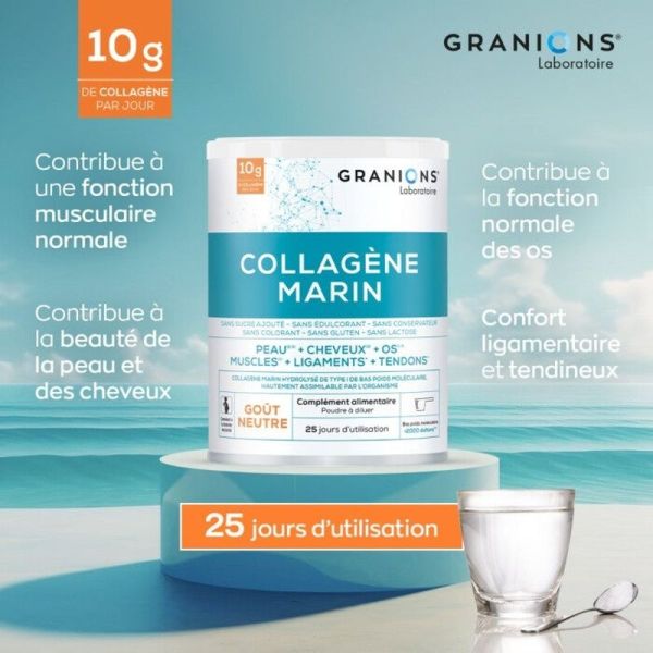 Collagène Marin type 1 - Goût Neutre - 10g