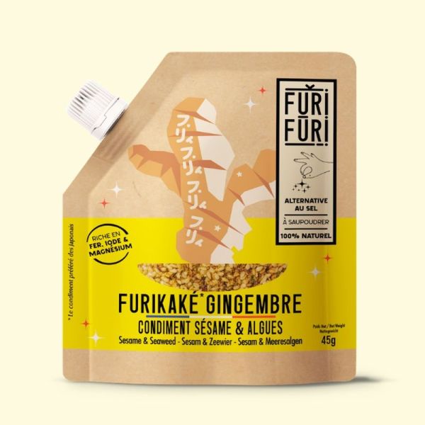 FURIKAKE GINGEMBRE - Alternative au sel - Condiment sésame & algues