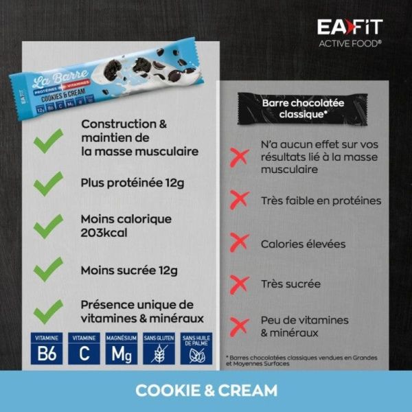 Barre Protéines + Vitamines - 49g