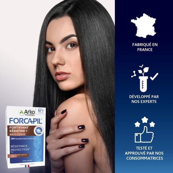 Forcapil Fortifiant Kératine+ - Programme 3 mois