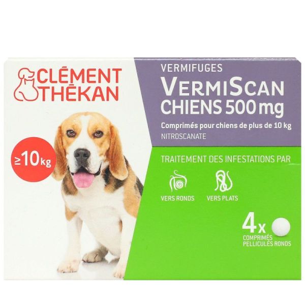 CLEMENT THEKAN VermiScan Chiens de plus de 10 kg - 4 comprimés