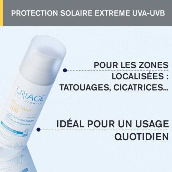 Fluides BARIÉSUN 100 - Fluide Protecteur Extrême SPF50+ - 50 mL